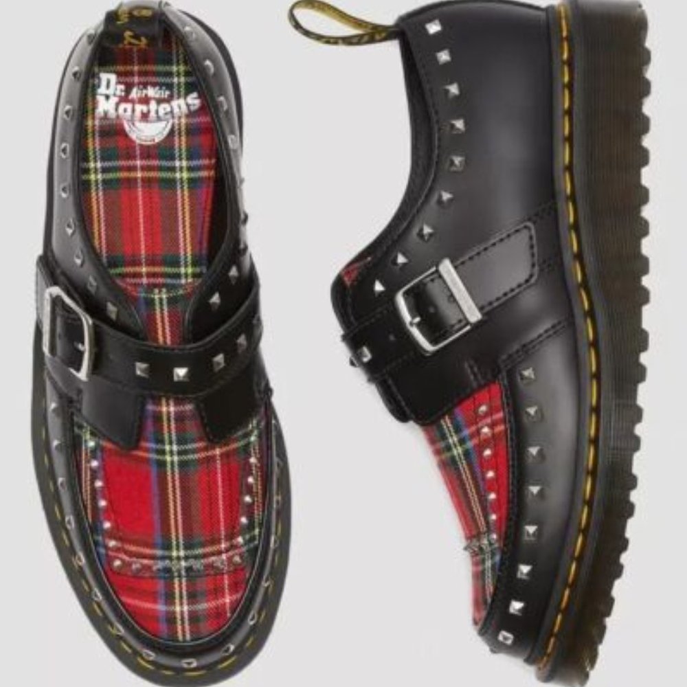Dr Martens Ramsey Monk Tartan Creeper Women's Size 7 DISCONTINUED EVER WORN